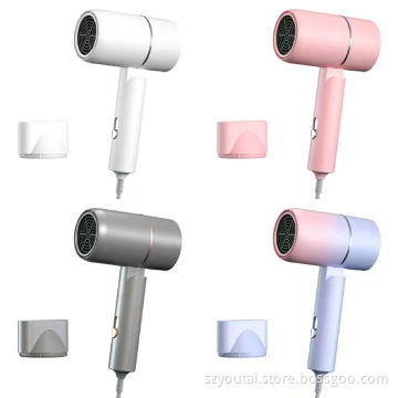 Removable Folding Blu-ray Modeling Nozzle Hair Dryer